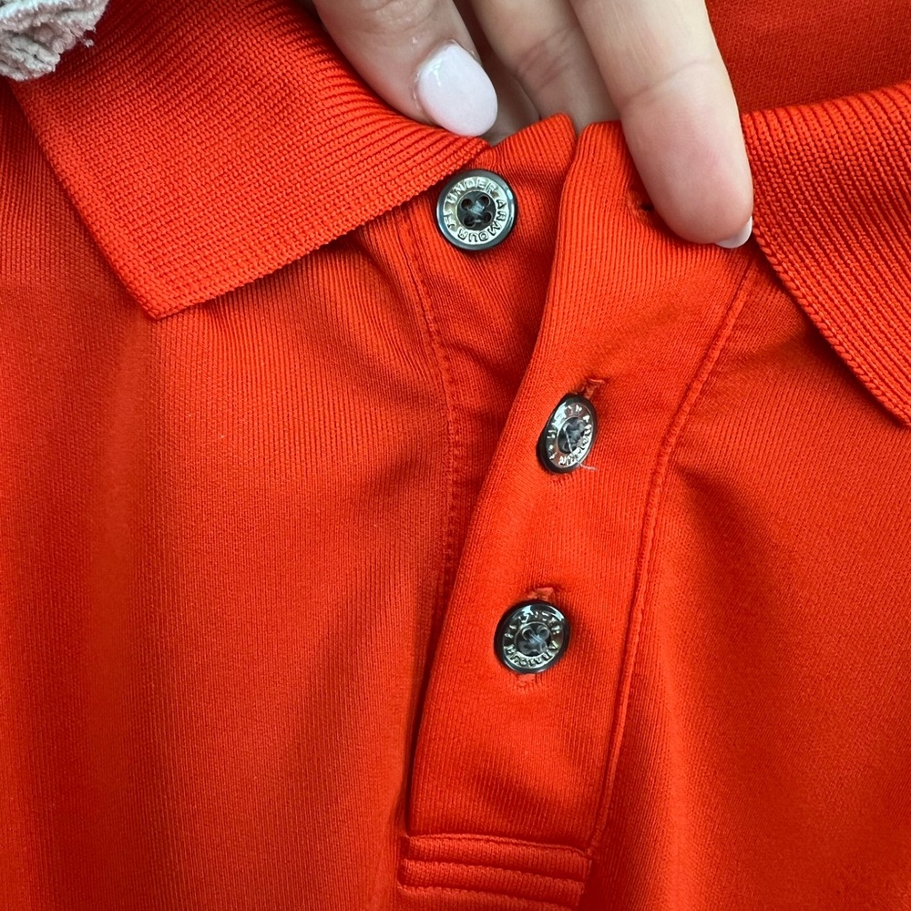 Under Armour Orange Auburn Polo - Picture 4 of 7